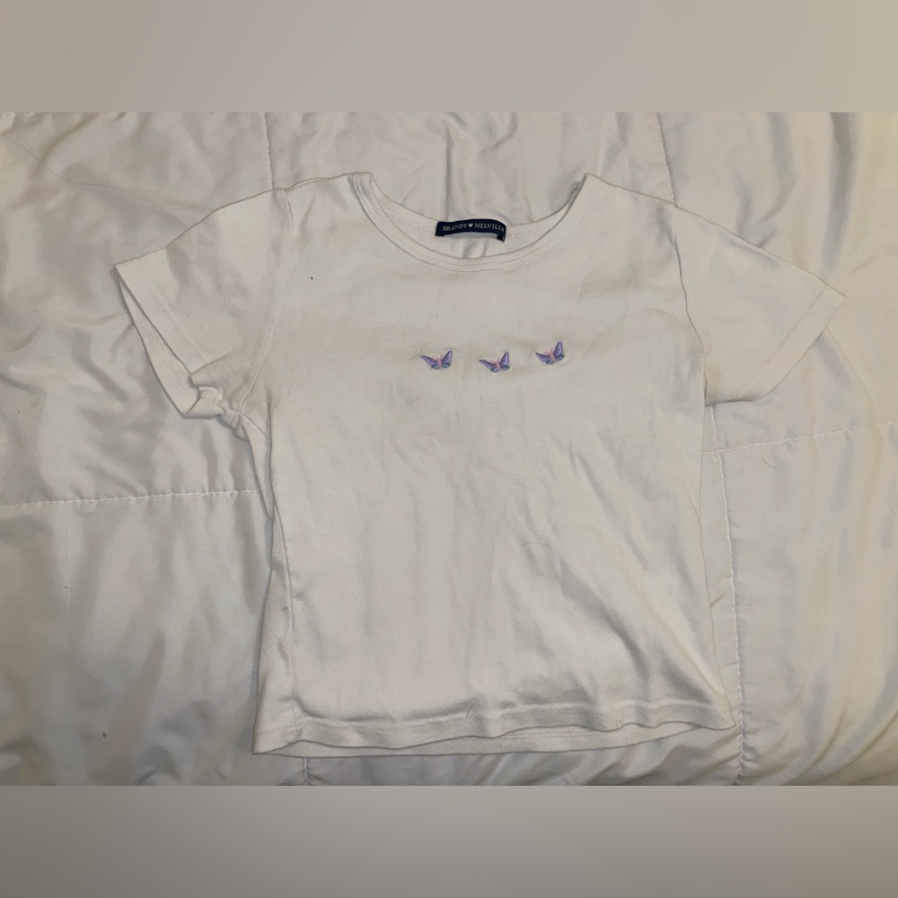 BRANDY MELVILLE BUTTERFLY CROP TOO